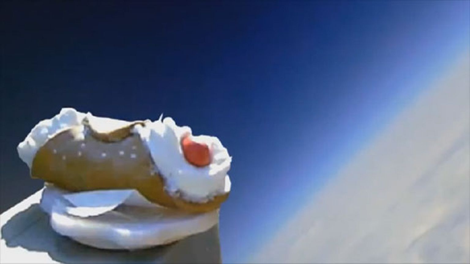 Watch: Space project's bizarre footage of 'cream cake' tumbling back to Earth