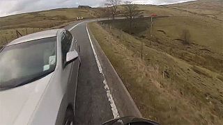 UK: Reckless biker publishes spectacular crash video in bid to warn others