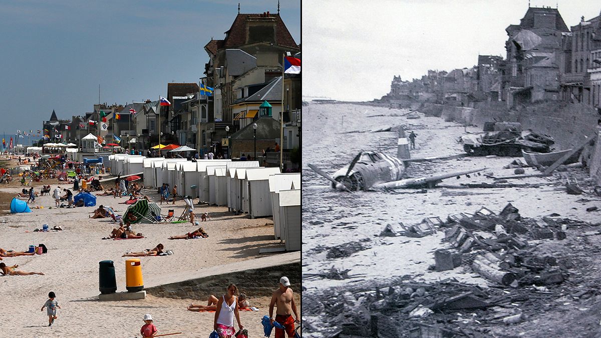 In pictures: D-Day landscapes, now and then