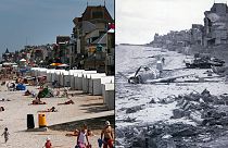 En imágenes: los paisajes del "Día-D" hace 70 años y hoy