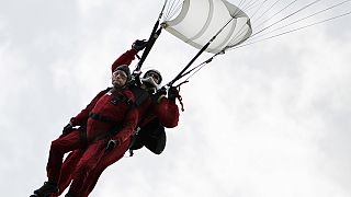 D-Day: 89-year-old veteran repeats parachute jump into Normandy