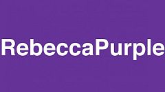 Rebeccapurple - Trauer um ein kleines Mädchen und eine neue Farbe