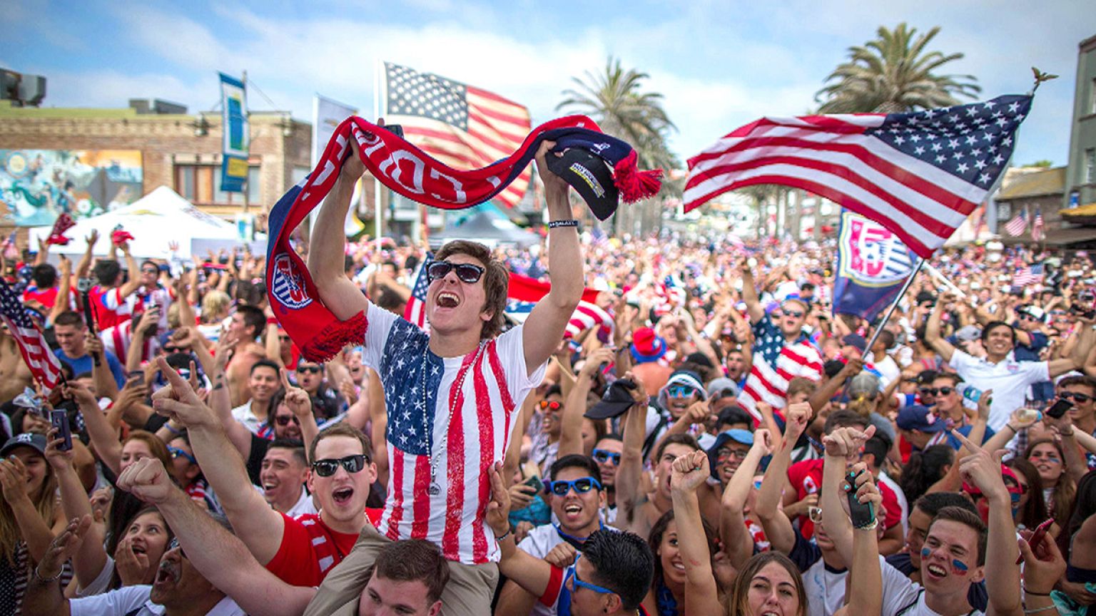 Go Team USA! Americans are getting crazy about football