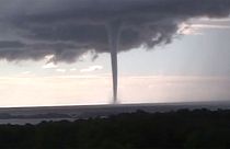 Watch: rare 'waterspout' twisters strike off the coast of Norway