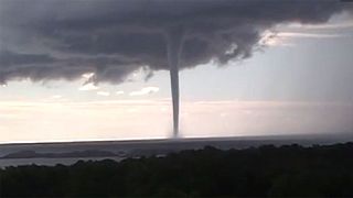 Watch: rare 'waterspout' twisters strike off the coast of Norway