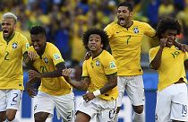 مونديال 2014: البرازيل تتغلب بصعوبة على الشيلي وكولومبيا تقصي الأوروغواي