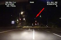 Huge fireball meteor lighting up UK skies caught on police camera