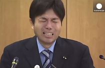 Watch: Japan MP's remarkable response to corruption allegations