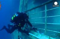 Watch: underwater footage from inside the wreck of Costa Concordia