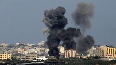 Knocking on the roof caught on camera in Gaza