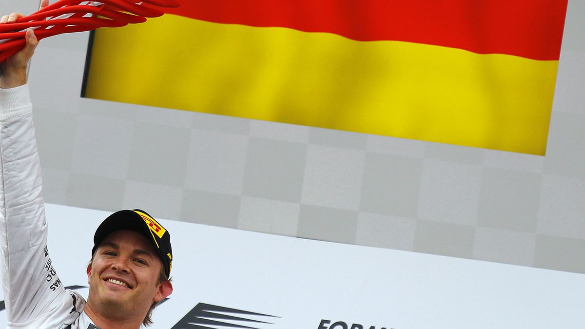 Rosberg celebrates home win