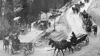 Battle of Caporetto, Austrians and Germans break through the Italian line