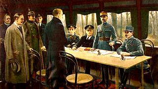 Germany signs the Armistice of Compiègne