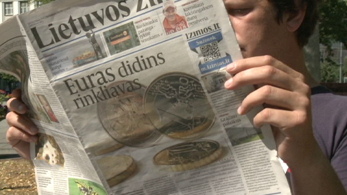 Литва запасается евромонетами