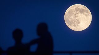 Stargazers enjoy the 'supermoon' of the year