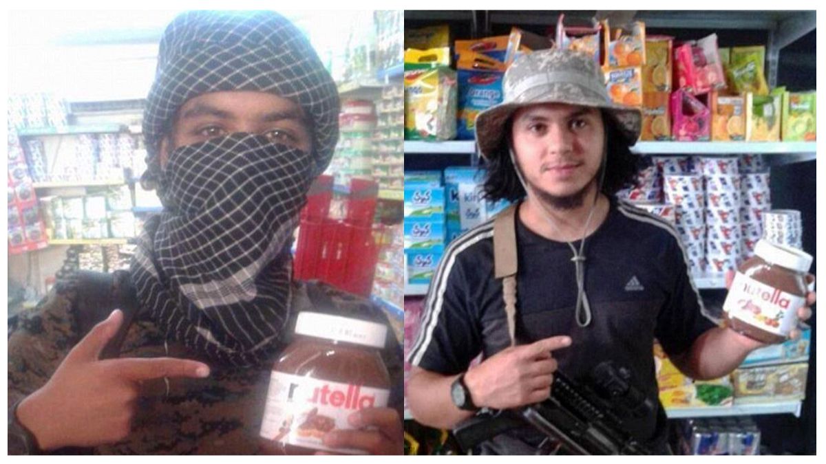 Bilder vom IS-Terror auf Twitter: Dschihadisten mit Nutella