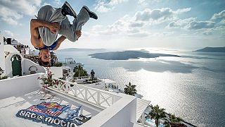 Freerunning Santorini : The Greek winner Dimitris Kyrsanidis