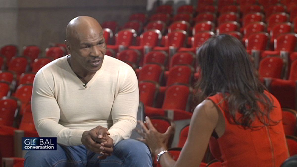 Pulling no punches: Mike Tyson on The Global Conversation today 23:45 CET