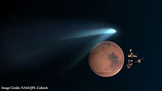 Cometa Siding Spring passa de "raspão" por Marte