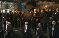 Czech president pelted and booed during Velvet Revolution anniversary speech