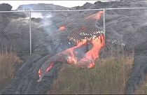 Vulcão  Kilauea: corrente de lava perde velocidade