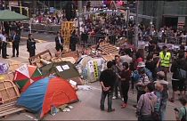 Hong Kong prepares for more clashes as protest camps are cleared