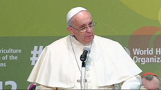 Pope Francis calls for people to live together in solidarity