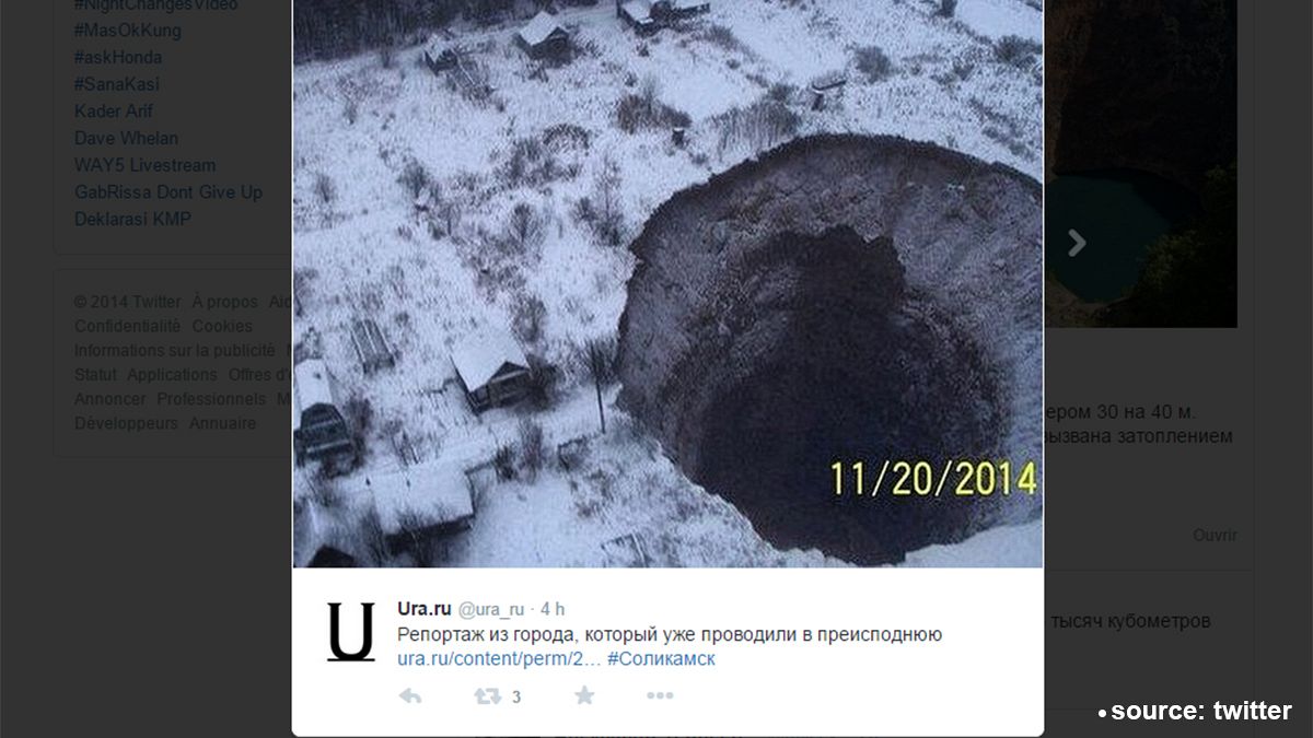 Un nouveau cas de « trou géant » en Russie