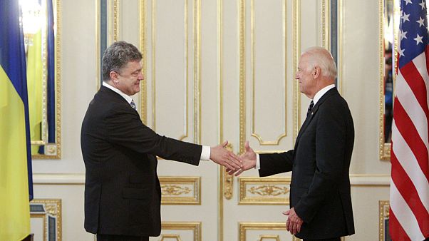 Ucrânia: Joe Biden falou da "agressão russa" e das reformas necessárias Ucrânia: Joe Biden falou da "agressão russa" e das reformas necessárias
