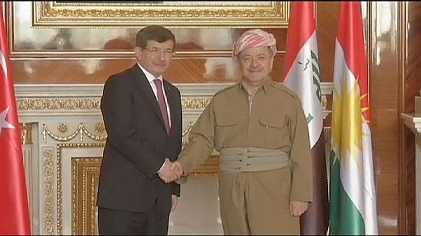 Türkei verspricht Kurden Unterstützung im Kampf gegen IS-Milizen Türkei verspricht Kurden Unterstützung im Kampf gegen IS-Milizen