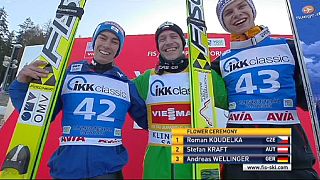 Άλμα με σκι: Πρεμιέρα με νίκη του Κουντέλκα