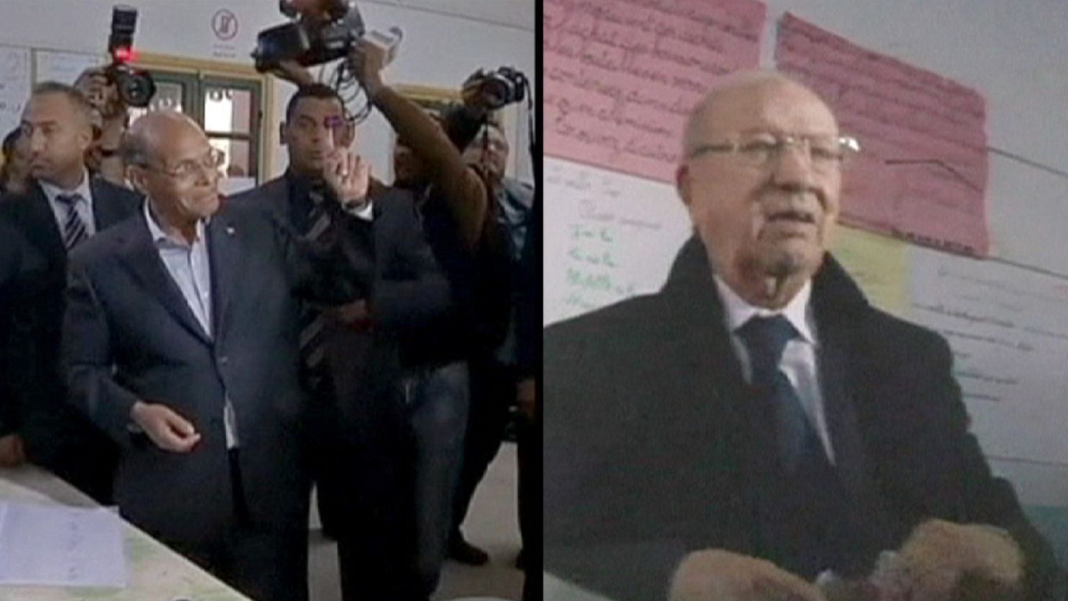 Essebsi y Marzuki se disputarán la presidencia de Túnez en una segunda vuelta según los sondeos