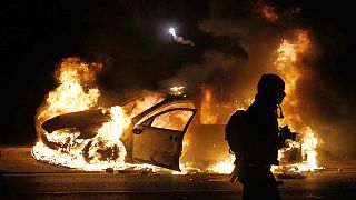 Violence erupts in Ferguson after grand jury shooting decision