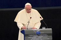 Papst Franziskus im EU-Parlament: "Wir können nicht zulassen, dass das Mittelmeer ein riesiger Friedhof wird"