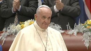 Papst Franziskus im EU-Parlament: "Wir können nicht zulassen, dass das Mittelmeer ein riesiger Friedhof wird"