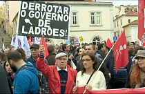 Portekiz'de 12 km'lik protesto yürüşü