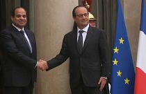 Mısır Cumhurbaşkanı Sisi Fransa'da