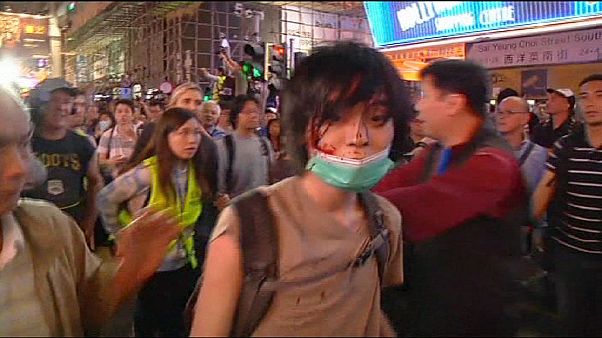 Erőteljes rendőri fellépés Hongkongban Erőteljes rendőri fellépés Hongkongban