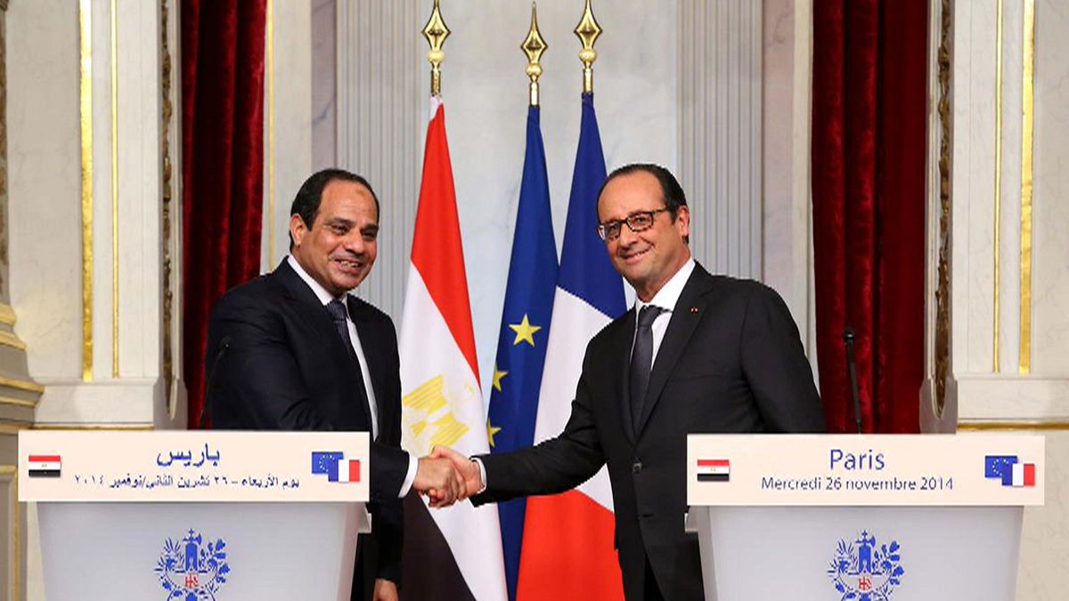 Ägyptens General-Präsident Al-Sisi am Grab Napoleons
