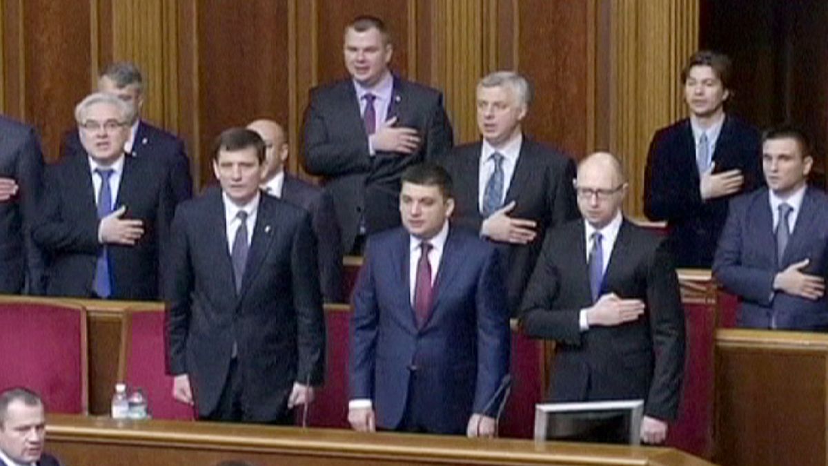 Ukraine's new pro-Western parliament holds first session