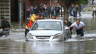 Nach schweren Unwettern: Land unter im Gaza-Streifen