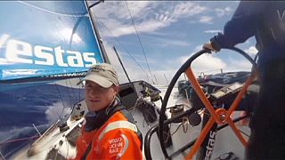 Team Vestas Wind crew forced to abandon ship