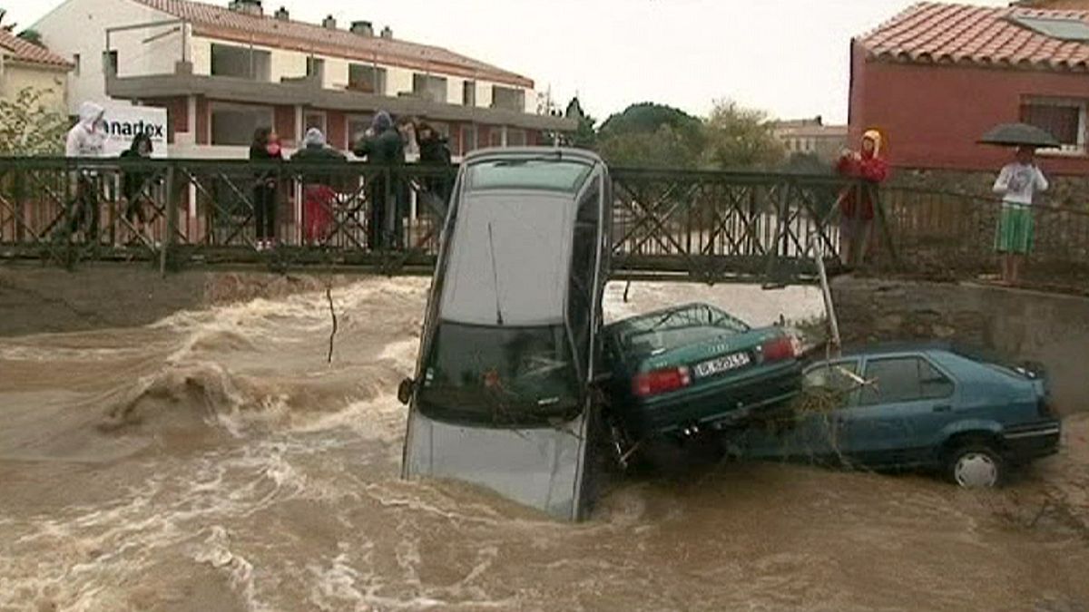 Inundações: confirmados seis mortos em França e Espanha
