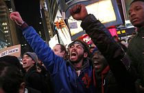 تظاهرات مردم نیویورک در اعتراض به "رفتار تبعیض آمیز" پلیس