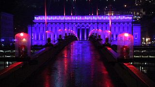 Virgin Mary meets laser tech in Lyon Festival of Lights