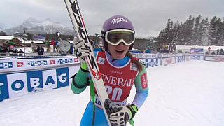 Maze cracks Lake Louise duck to win downhill