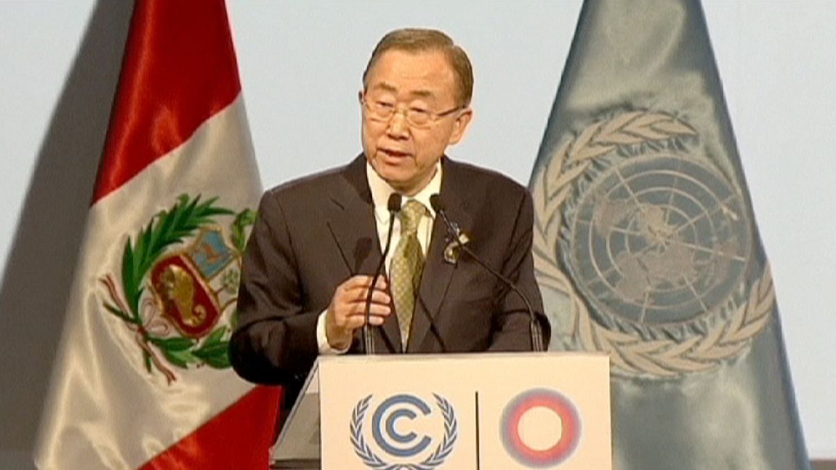 Ban gives stark climate change warning to UN talks in Lima