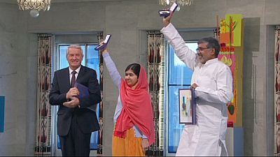 Children's champions receive Nobel Peace Prizes
