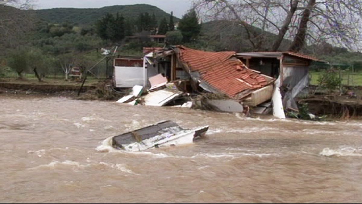 Heavy rains cause havoc in Greece and Romania