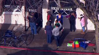 Three teenagers shot outside high school in US